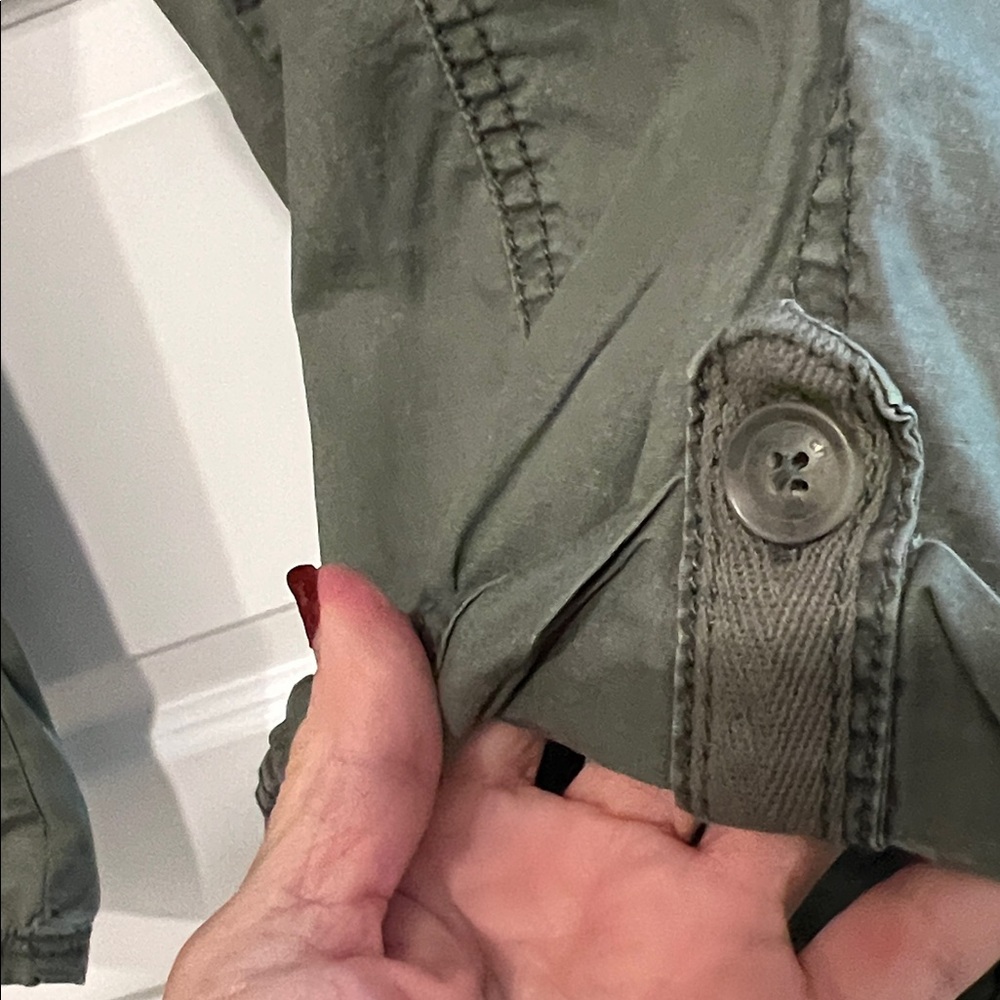 Chico's Olive Green Capris/Cropped - Picture 6 of 12